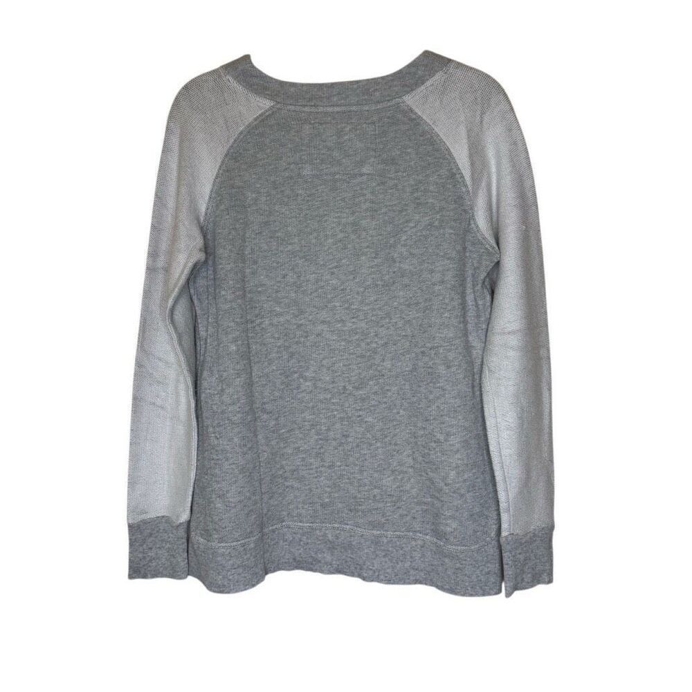 Roots Canada Gray Two Tone V Neck Sweatshirt Sz M Casual, Normcore - Picture 3 of 12
